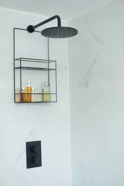 Switch to a hanging mesh shower caddy