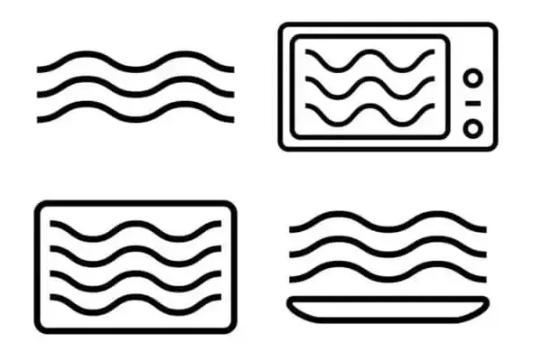 Examples of microwave safe symbols
