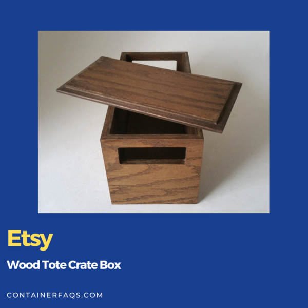 Wood Tote Crate