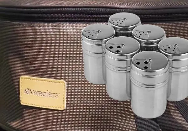  Wealers Portable Stainless Steel Spice Shakers