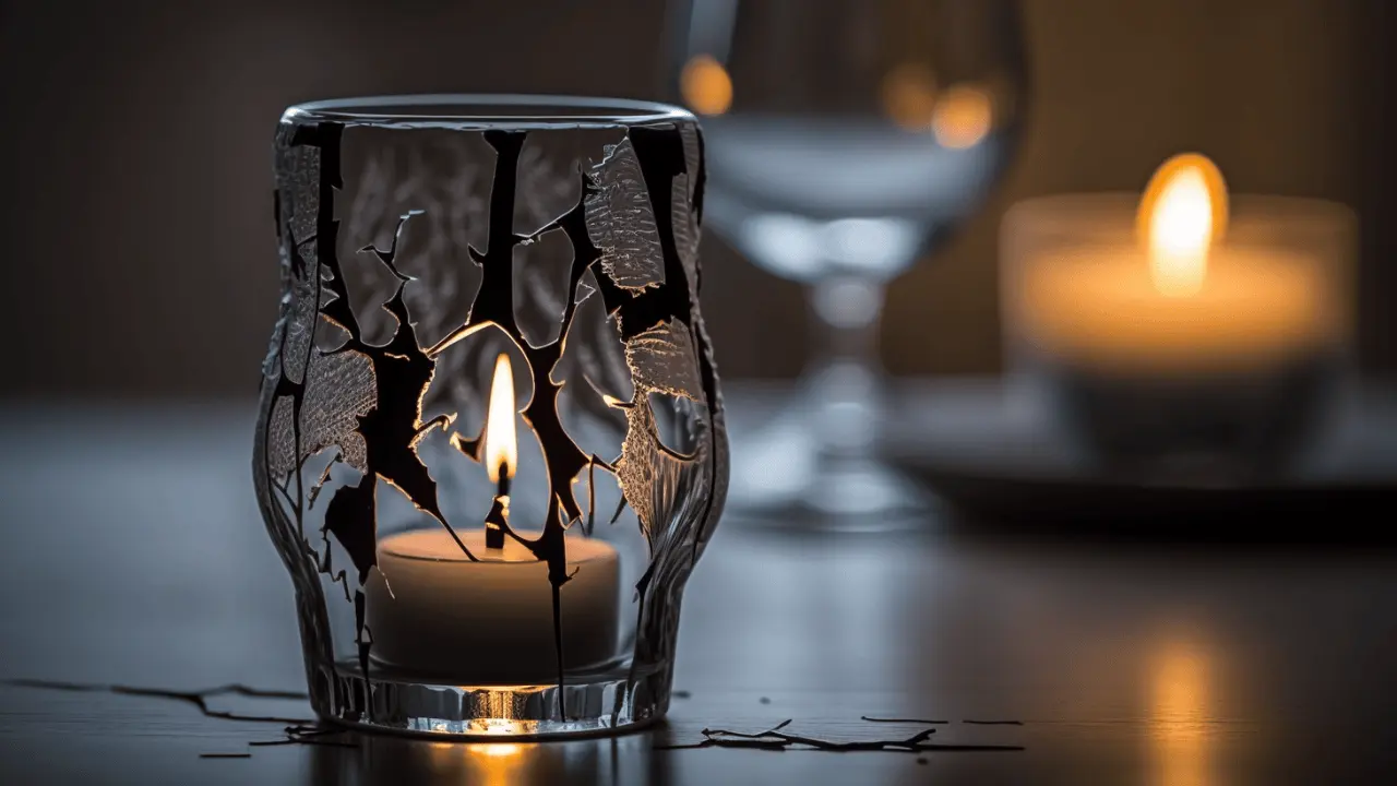 Can a candle break glass?