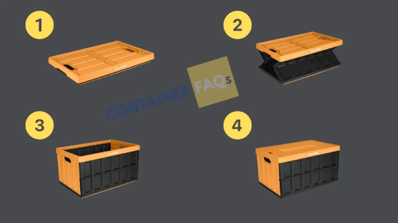 Foldable camping storage boxes from CleverMade