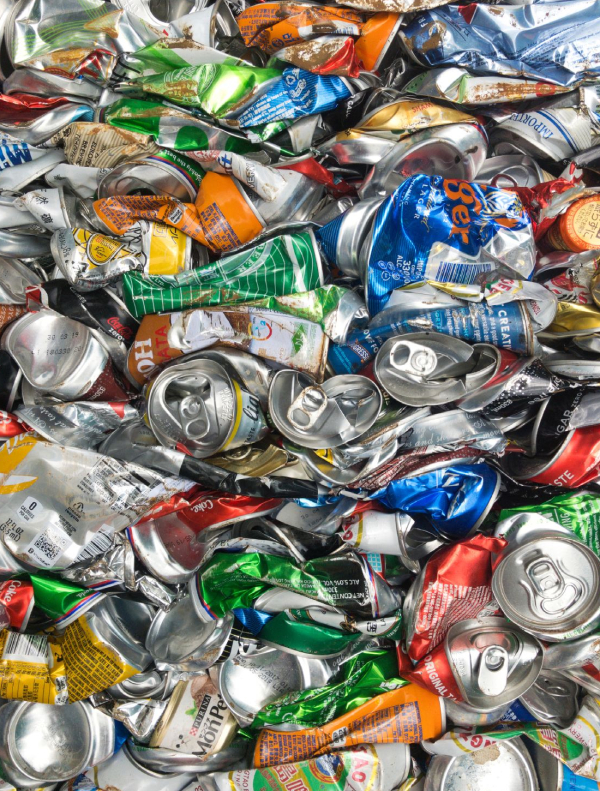 The Recycling Process of Soda Cans After Rinsing
