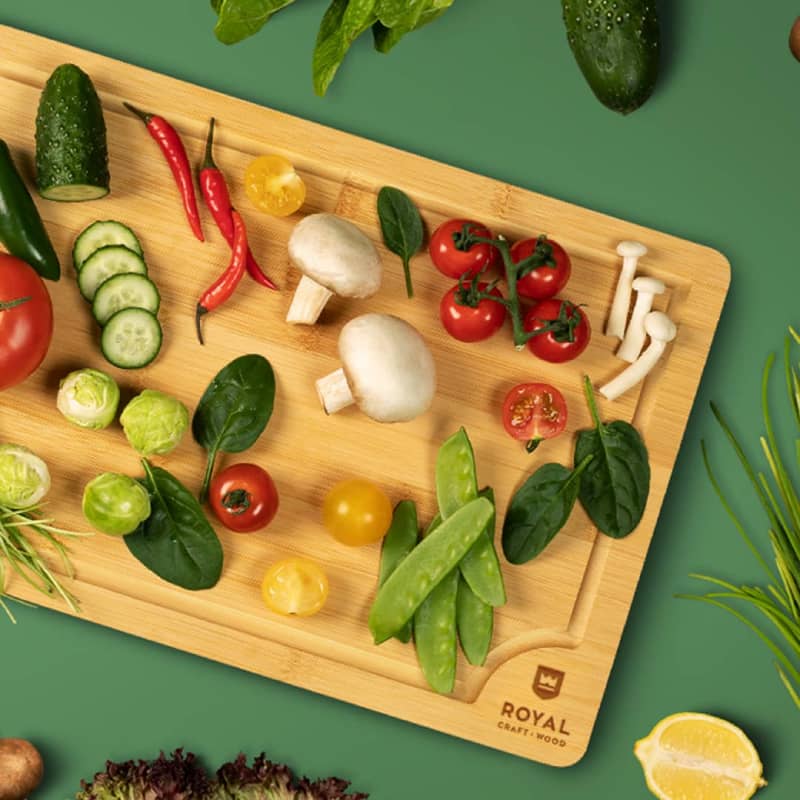 Wooden cutting boards are excellent for both veggies