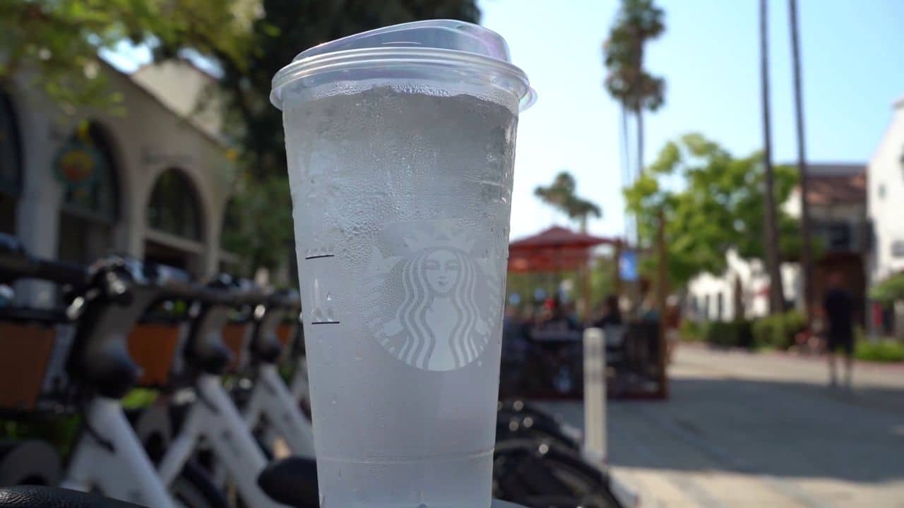Starbucks Free Venti Water Cup With Ice