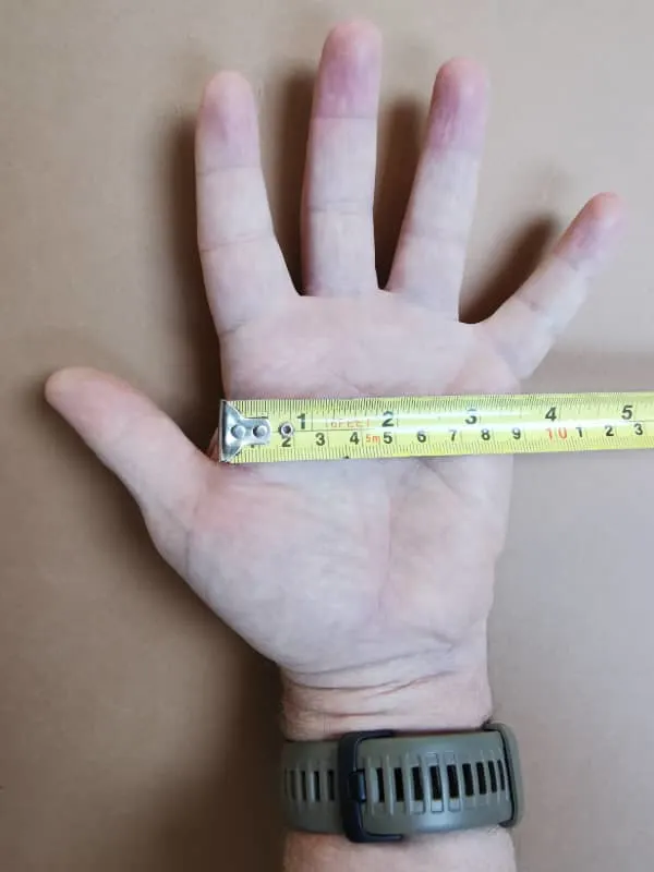 My palm size.