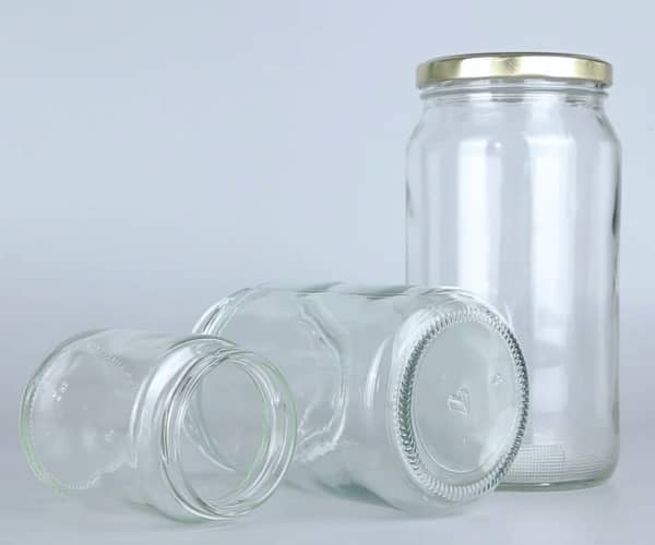 Glass jars are Mostly Transparent