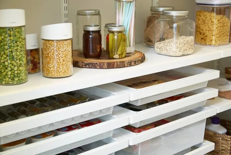 Hanging Storage Bins - As seen in the pantry of the Hamilton family