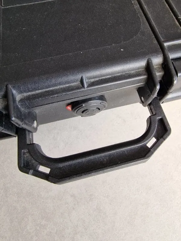 Pelican cases come with a handle