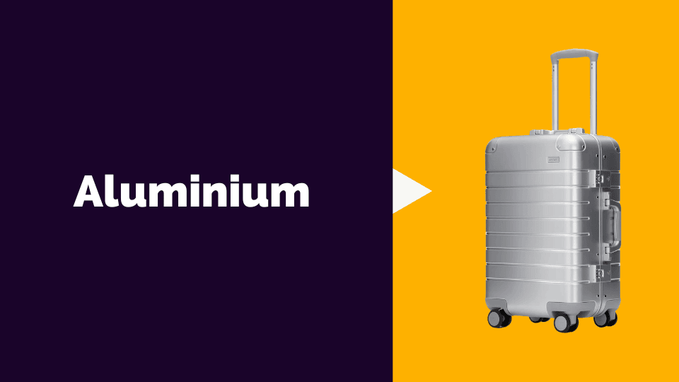 Aluminium material luggage