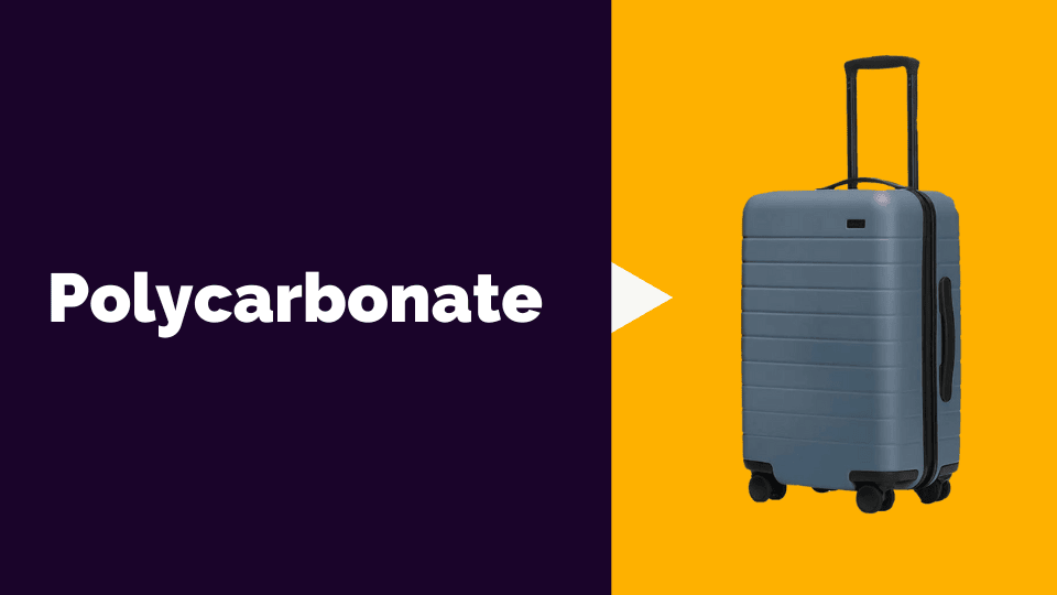 Polycarbonate material luggage