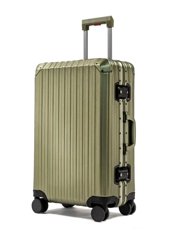 MVST Trek aluminum suitcase army green.