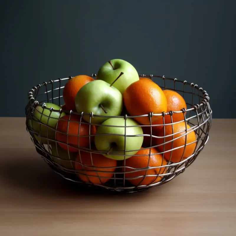 Metal extra large fruit bowls