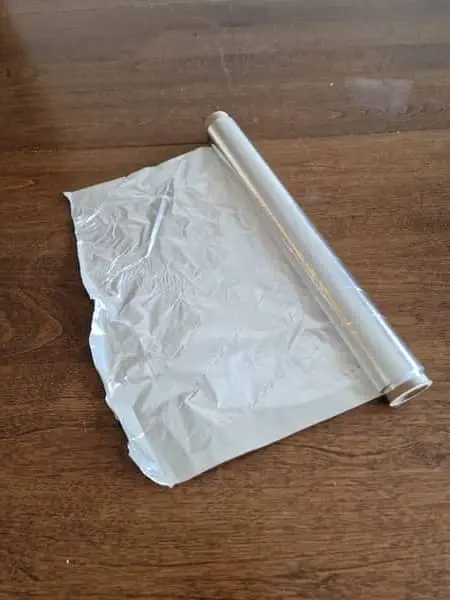 Aluminum foil for freezing food