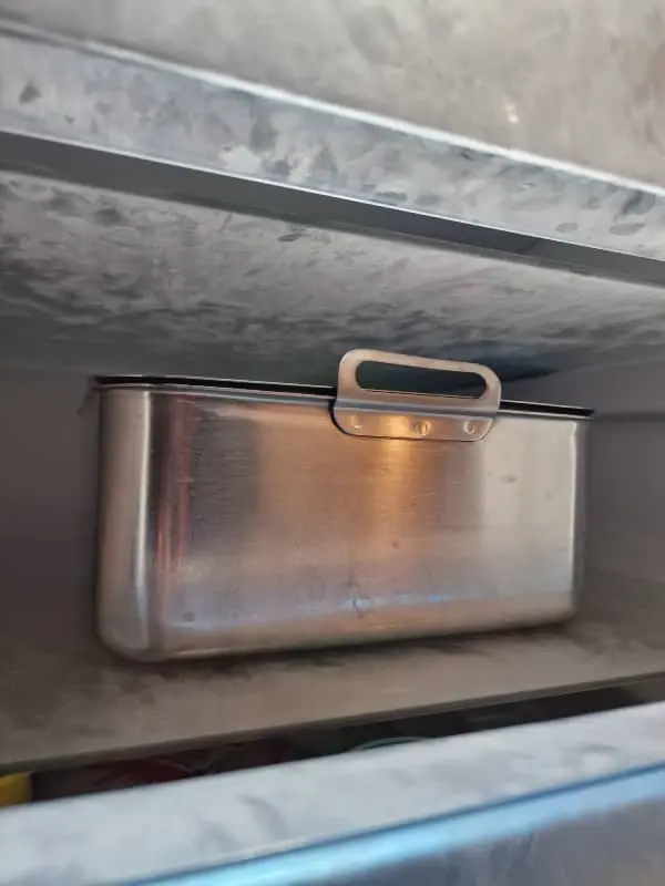 Metal Containers in the Freezer